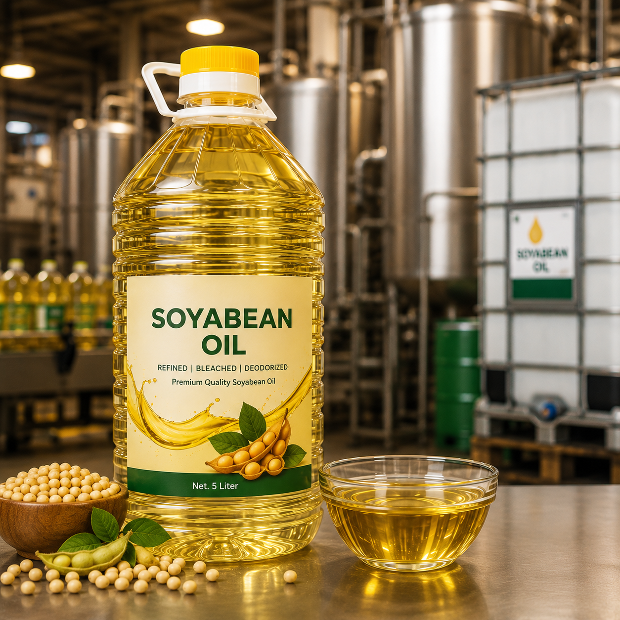 Premium Soyabean Oil – Pure, Nutritious & Perfect for Everyday Cooking