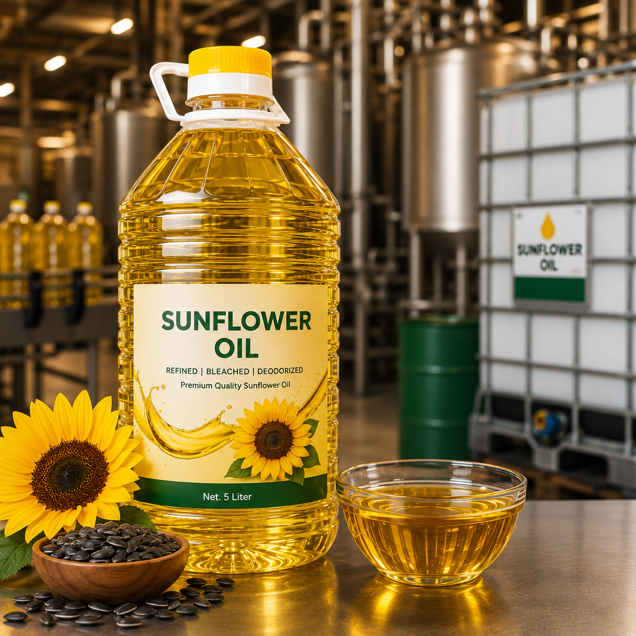 Premium Sunflower Oil – Light, Healthy & Naturally Refined for Everyday Cooking