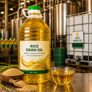 Premium Rice Bran Oil – Heart-Friendly Nutrition with Superior Cooking Performance